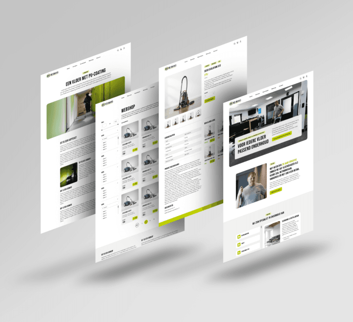 Mockup van webdesign Heijmans Vloeronderhoud